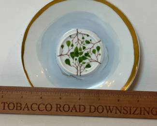 C42 - $75. Raynaud Limoges "Verdures" by Christian Tortu Tea Cup & Saucer.