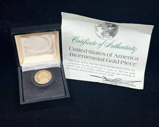 J20 - $175 EACH - 2 Available. From the Columbia Mint .500 fine gold. Weighs 2.3 grams.