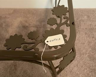 C118 - $125. Wrought Iron Coffee Table - No name. Measures 41" x 25" x 17" tall. We do have the glass for this - not photographed.