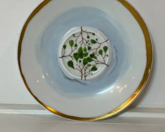 C42 - $75. Raynaud Limoges "Verdures" by Christian Tortu Tea Cup & Saucer.