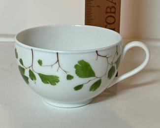 C42 - $75. Raynaud Limoges "Verdures" by Christian Tortu Tea Cup & Saucer.