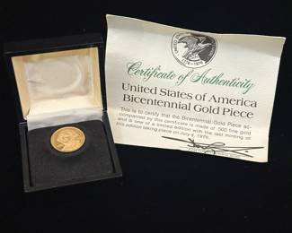 J20 - $175 EACH - 2 Available. From the Columbia Mint .500 fine gold. Weighs 2.3 grams.