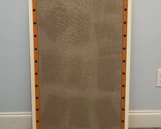 C111 - $100. Ballard Designs Cork Board. Measures 24" x 36". Gently used but does have some sun fading (looks worse in the photo than in person) Can be hung in either direction.
