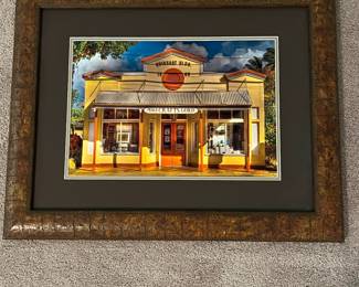 C94 - $75. Framed Photograph of Maui Crafts Guild. Measures 29.5" x 24". Beautifully framed & matted with Museum Glass.