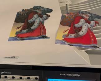 C103 - $300. Brother Color Laser Printer. Model MFC-9970CDW. Measures 19" square x 21" tall. Includes BU-300CL Belt Unit & WT-300CL Waste Toner Cartridge.