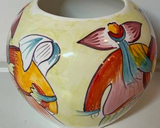 C35 - $50. T. Baladanse signed Quimper Ware. Measures 5" tall x 6" wide.