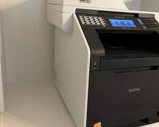C103 - $300. Brother Color Laser Printer. Model MFC-9970CDW. Measures 19" square x 21" tall. Includes BU-300CL Belt Unit & WT-300CL Waste Toner Cartridge.