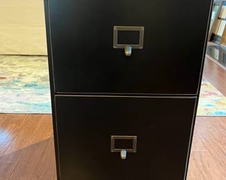 C54 - $1200. Ballad Designs Desk. Measures 66.5" x 20.5" x 28" tall. Moves in 3 pieces - 2 filing cabinets & top. Top corners do show some wear - see photos.