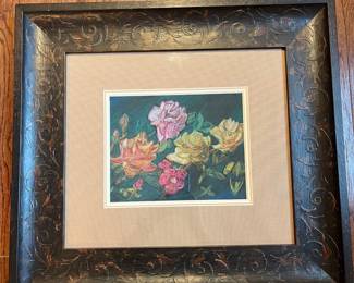 C59 - $35. Charcoal Drawing. Measures 22.75" x 20.75" framed.