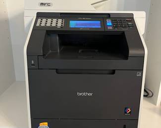 C103 - $300. Brother Color Laser Printer. Model MFC-9970CDW. Measures 19" square x 21" tall. Includes BU-300CL Belt Unit & WT-300CL Waste Toner Cartridge.