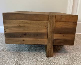 C81 - $150. West Elm "Emmerson"Reclaimed Wood Coffee Table. Measures Measures 26" square x 17" tall. Very good - gently used condition.