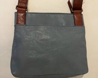C66 - $20. Fossil Crossbody Bag. Measures 10" x 9" + Handle.