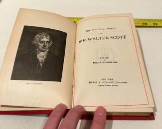 C126 - $75. The Poetical Works of Sir Walter Scott. Hurst & Company Publishers, New York. We believe this a 1890s edition.