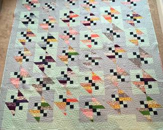 Q2 - $125. Like New Quilt. Measures 98.5" x 96.5" (Queen Bed Size)