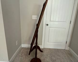 C90 - $350. American Eastlake Cheval Dressing Mirror - circa 1920s. Measures 25" wide x 19" deep x 60" tall. Carved flowers on top and bottom of frame. In very good antique condition.