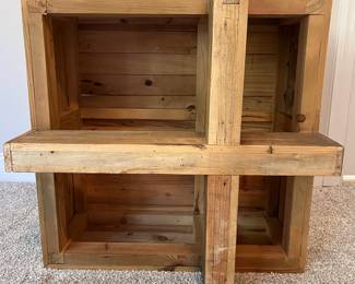 C81 - $150. West Elm "Emmerson"Reclaimed Wood Coffee Table. Measures Measures 26" square x 17" tall. Very good - gently used condition.