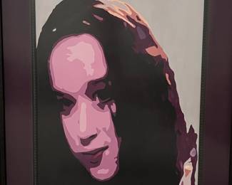 C92 - $50. Framed art. Measures 29.5" x 35.5".