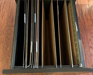 C54 - $1200. Ballad Designs Desk. Measures 66.5" x 20.5" x 28" tall. Moves in 3 pieces - 2 filing cabinets & top. Top corners do show some wear - see photos.