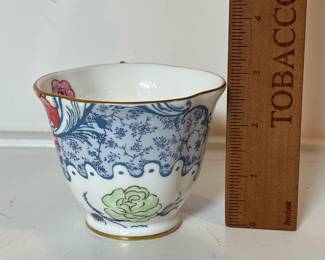 C40 - $40. Wedgwood Butterfly Bloom Spring Blossom Tea Cup & Saucer.