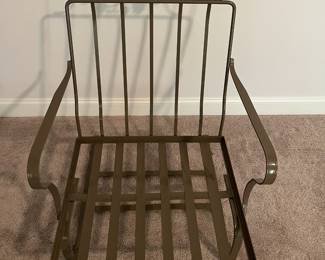 C119 - $95. Single Wrought Iron bouncy chair. We DO have the matching cushions - no ottoman with this one.