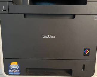 C103 - $300. Brother Color Laser Printer. Model MFC-9970CDW. Measures 19" square x 21" tall. Includes BU-300CL Belt Unit & WT-300CL Waste Toner Cartridge.