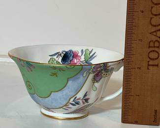 C39 - $40. Wedgwood Butterfly Bloom Tea Cup & Saucer