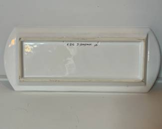 C36 - $50. T. Baladanse signed tray. Measures 14.5" x 6".