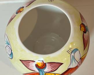 C35 - $50. T. Baladanse signed Quimper Ware. Measures 5" tall x 6" wide.