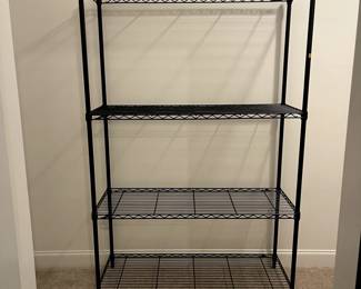 C113 - $75 each - 2 Available. Measures 48" x 18" x 75" tall. InterMetro Brand 4 Shelf Starter Unit.