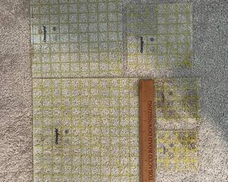 C109 - $25 Lot of 5. Omnigrid. 3" square up to 12" square.