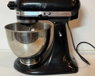 C46 - $120. KitchenAid Stand Mixer with 3 attachments and shield. Model KSM150PSCV from 2011. Gently used and motor sounds strong.