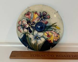 C10 - $50 Each. All 3 for $120. Moorcroft Pottery *LIDS* used as wall decor. Have the wall hanging attachment on them still. No dishes to match - LIDS ONLY.