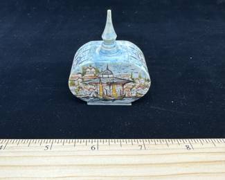 J14 - $50. Carved Bone & Hand Painted Perfume Bottle