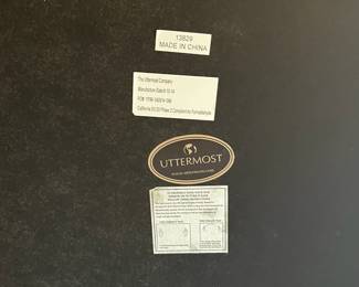 C88 - $125. Large Uttermost Wall Mirror. Can be hung in either direction. Measures 28" x 37.5".