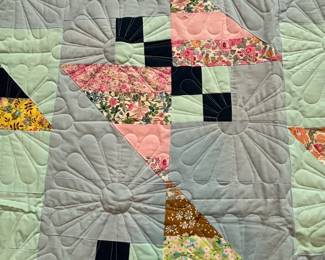 Q2 - $125. Like New Quilt. Measures 98.5" x 96.5" (Queen Bed Size)