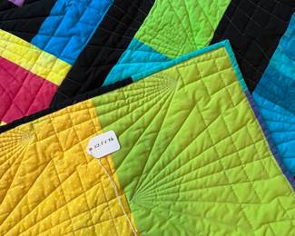 Q17 - $100. Like New Quilt. Measures 53.5" x 76" (Throw / Lap Size)