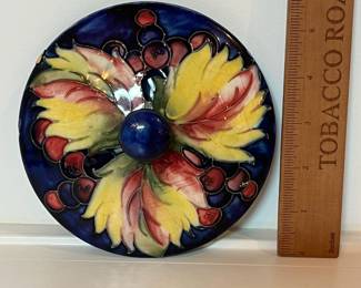 C10 - $50 Each. All 3 for $120. Moorcroft Pottery *LIDS* used as wall decor. Have the wall hanging attachment on them still. No dishes to match - LIDS ONLY.