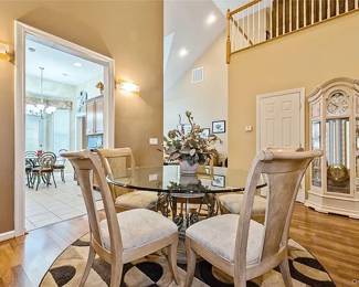 HOWARD MILLER TALL GRANDFATHER CLOCK, CUSTOM DINING TABLE, CONTEMPORARY MODERN KITCHEN SET