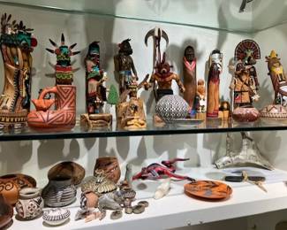 Kachinas and Southwest pottery ceramics