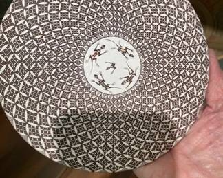 Vintage Indian Market Red Ribbon Winner, R. Lucario vessel. 