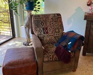 Nice recliner and footstool