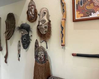 New Guinea tribal masks
