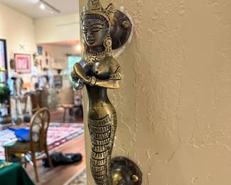 Brass door handle, India?