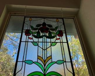 Stained glass large panel