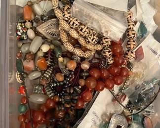 Necklaces and more beads
