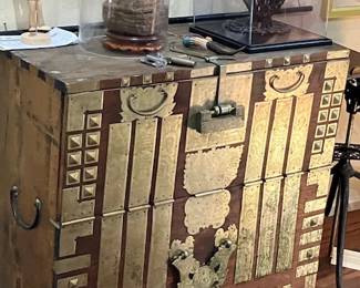 Korean blanket chest with lock