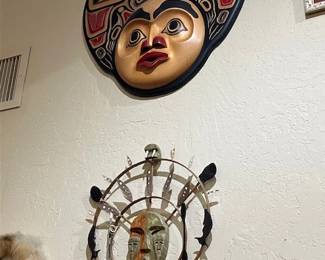 Haida and Eskimo masks