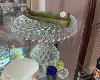Fostoria America cake stand