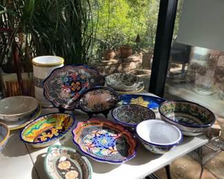 Italian and Mexican pottery