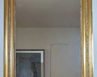 Gilded Wood Frame Wall Mirror